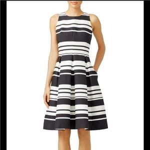Kate Spade Cape Black & White Stripe Dress Size 2
